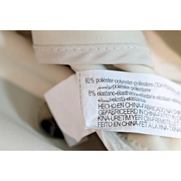 Zara Jacket Faux Suede Shirt Style Mens size S Ivory Collar Button Up - Picture 7 of 8